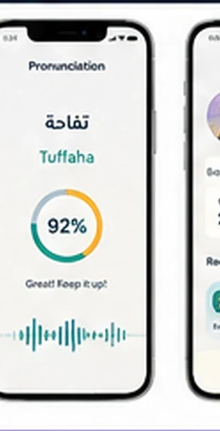 ELAF pronunciation score and coaching screen